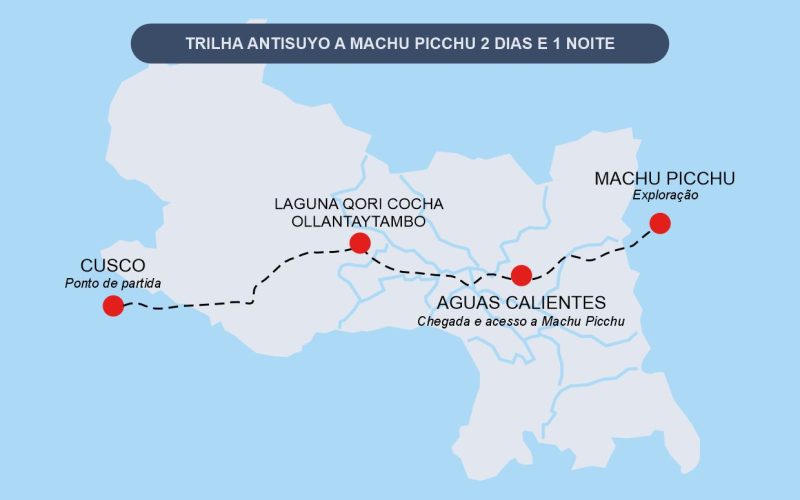 TRILHA ANTISUYO A MACHU PICCHU 2 DIAS E 1 NOITE